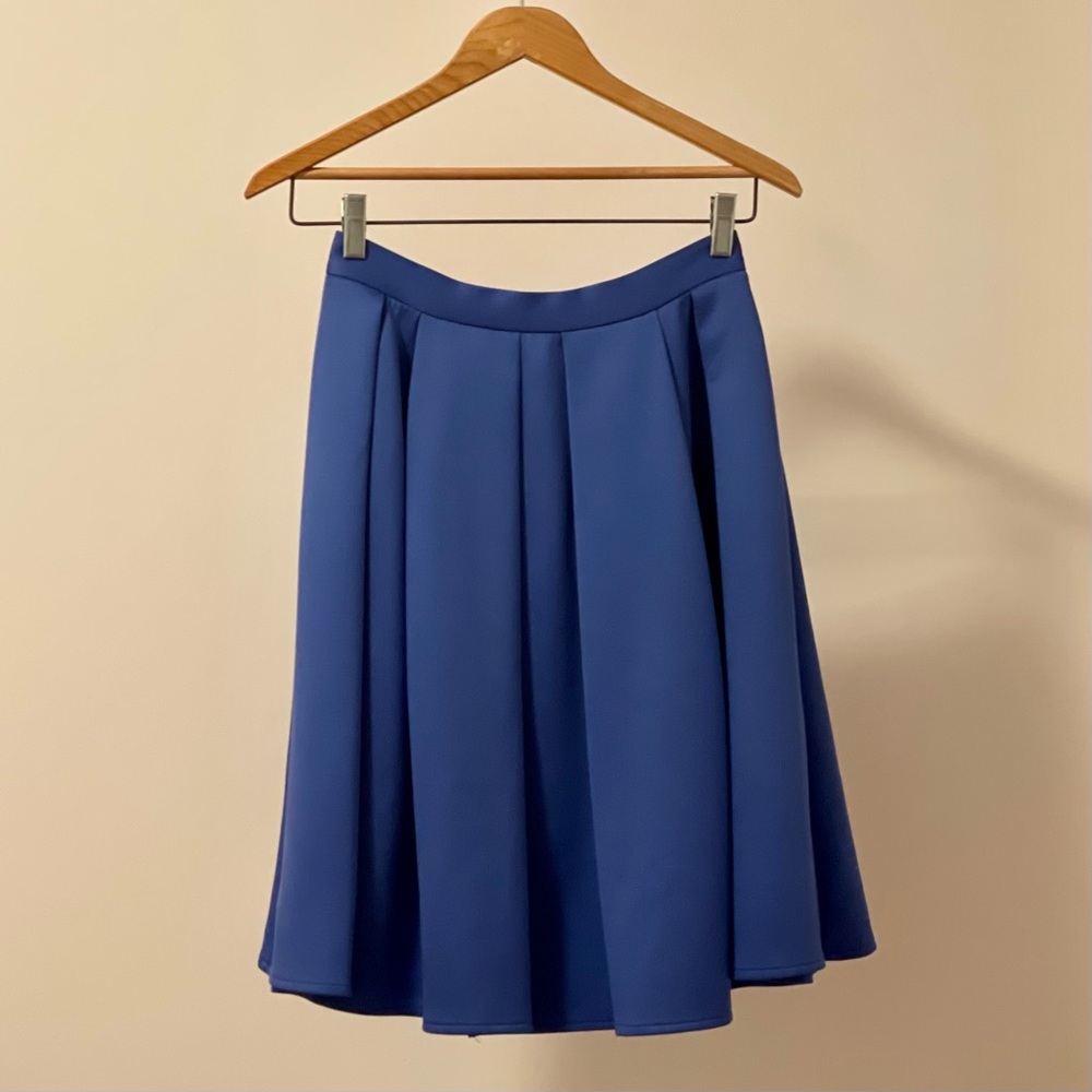 ASOS Pleated Skirt in Blue